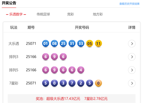 雅休配资 6月25日体彩中奖号码_大皖新闻 | 安徽网